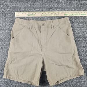 Carhartt B147 Carpenter Shorts Mens Size 38 Beige Tan Original Fit Cotton Canvas